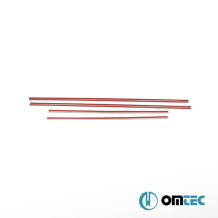 Cam Çıtası 4 Prç. Paslanmaz Çelik (Parlak) - Land Rover Discovery - SUV L319 - (2004 - 2017)