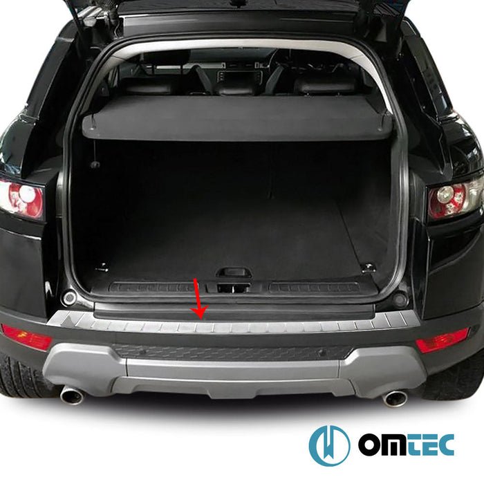 Arka Tampon Eşiği Paslanmaz Çelik (Taşlı) - Land Rover Range Rover Evoque - SUV L538 - (2011 - 2018)