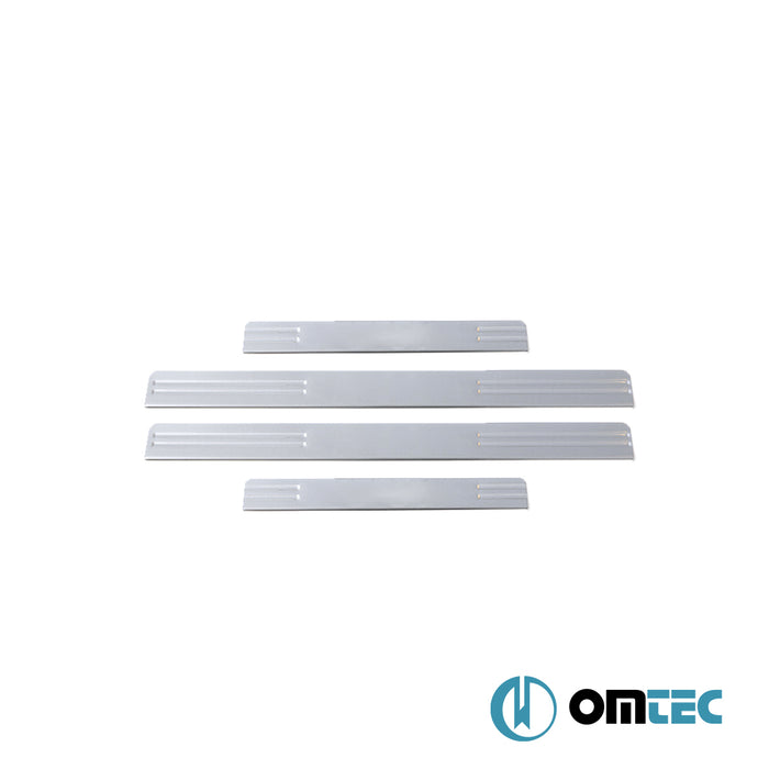 Line Kapı Eşiği 4 Prç. Paslanmaz Çelik - Renault Clio - HB 5D BB - (1999 - 2006)