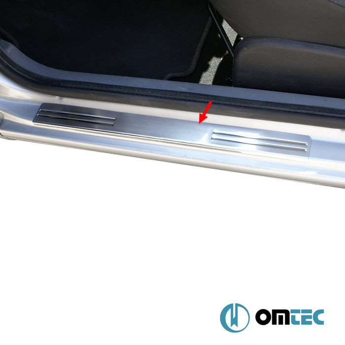 Line Kapı Eşiği 4 Prç. Paslanmaz Çelik - Renault Clio - HB 5D BB - (1999 - 2006)