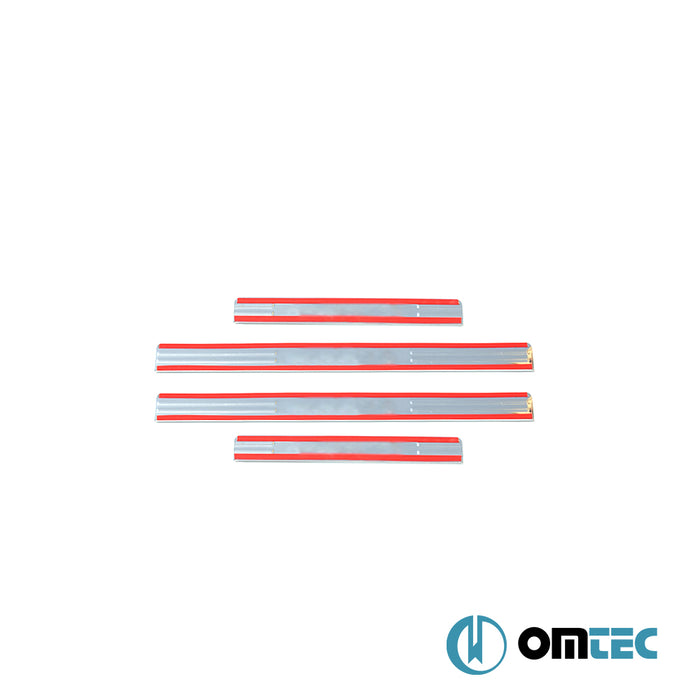 Line Kapı Eşiği 4 Prç. Paslanmaz Çelik - Renault Clio - HB 5D BB - (1999 - 2006)