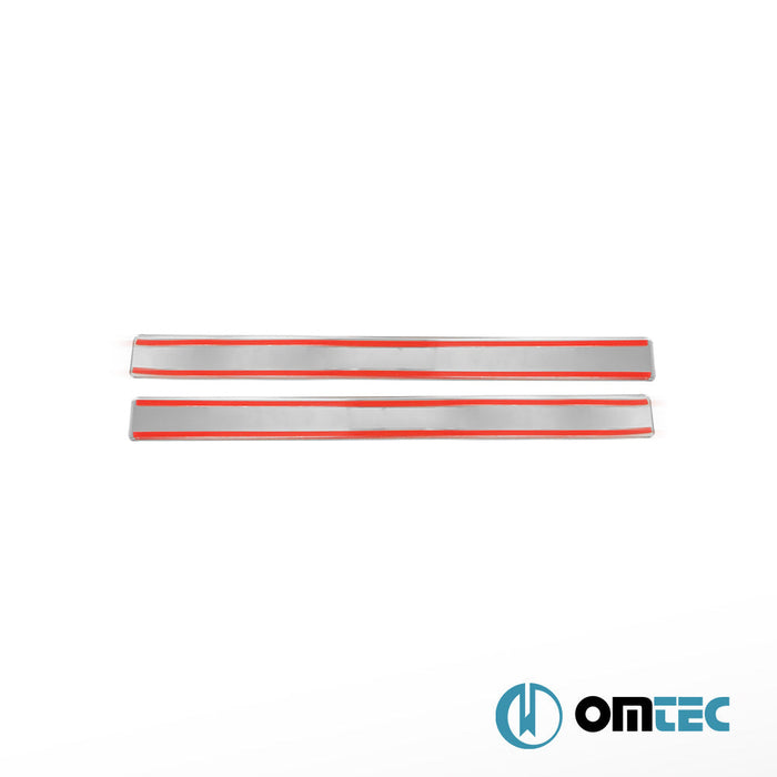 Line Kapı Eşiği 2 Prç. Paslanmaz Çelik (Parlak) - Renault Megane - CP I - (1995 - 2002)