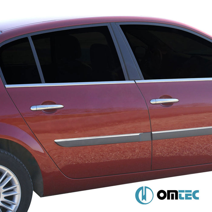 Kapı Kolu 4 Kapı 8 Prç. (H1) Paslanmaz Çelik (Parlak) - Renault Vel Satis - SW I FL - (2006 - 2009)