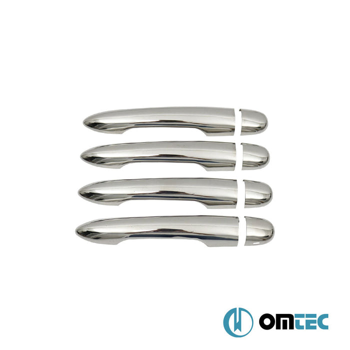 Kapı Kolu 4 Kapı 8 Prç. (H1) Paslanmaz Çelik (Parlak) - Renault Megane - SW II - (2002 - 2009)