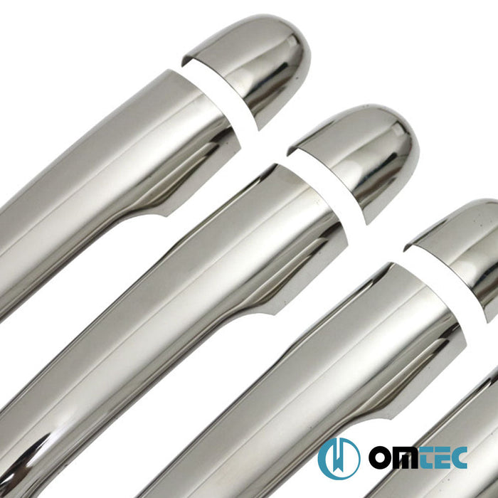 Kapı Kolu 4 Kapı 8 Prç. (H1) Paslanmaz Çelik (Parlak) - Renault Megane - SW II - (2002 - 2009)