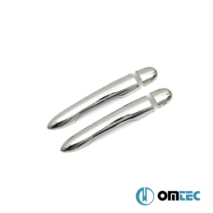 Kapı Kolu 2 Kapı 4 Prç. (H1) Paslanmaz Çelik (Parlak) - Renault Megane - CV II - (2002 - 2009)