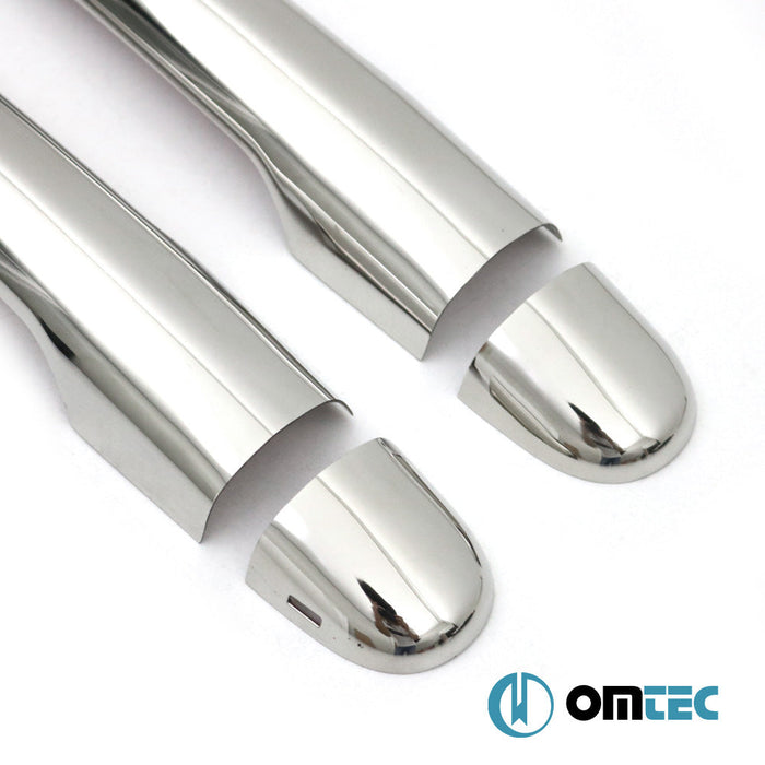 Kapı Kolu 2 Kapı 4 Prç. (H1) Paslanmaz Çelik (Parlak) - Renault Megane - CV II - (2002 - 2009)