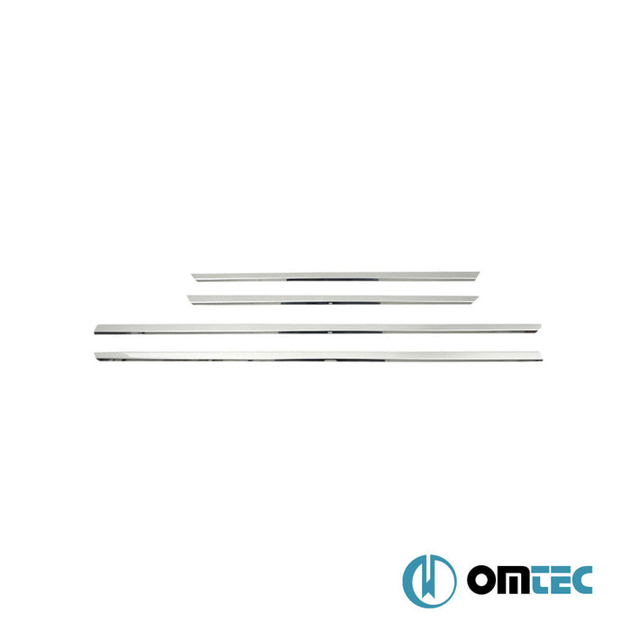 Deco Yan Kapı Çıtası 4 Prç. Paslanmaz Çelik (Parlak) - Renault Megane - SD II - (2002 - 2009)