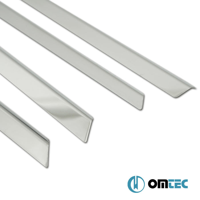 Deco Yan Kapı Çıtası 4 Prç. Paslanmaz Çelik (Parlak) - Renault Megane - SD II - (2002 - 2009)