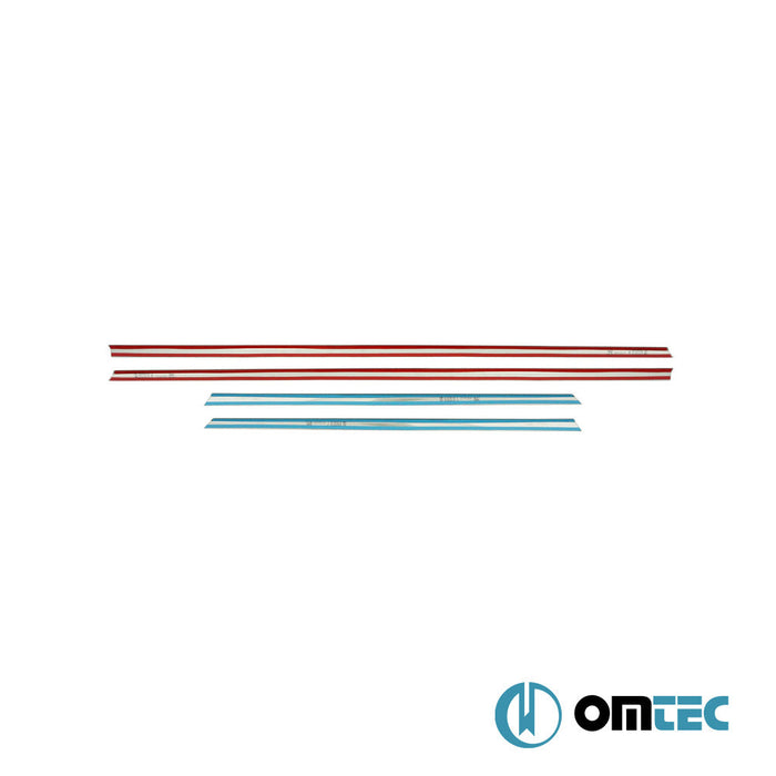 Deco Yan Kapı Çıtası 4 Prç. Paslanmaz Çelik (Parlak) - Renault Megane - SD II - (2002 - 2009)