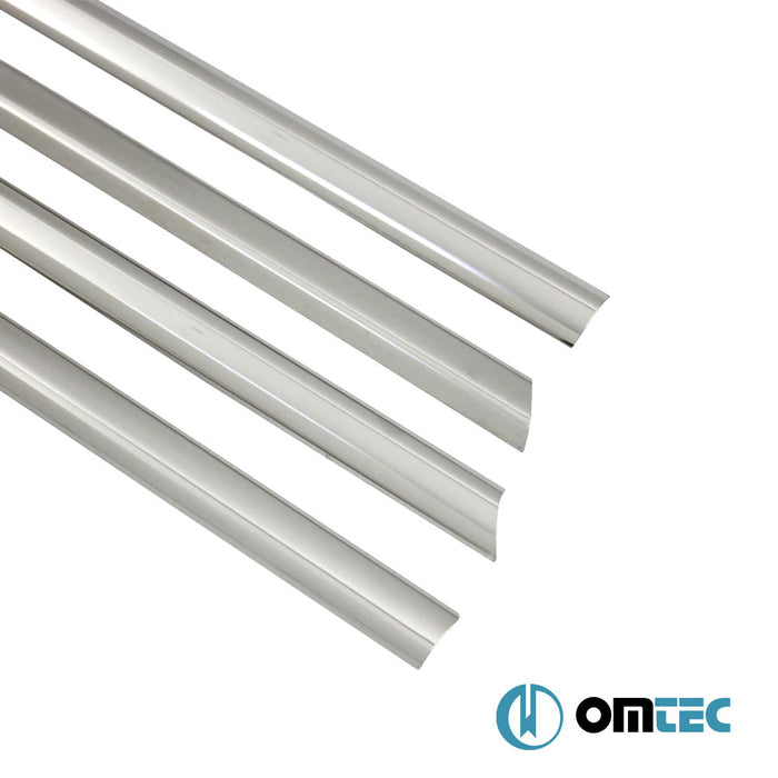 Cam Çıtası 4 Prç. Paslanmaz Çelik (Parlak) - Renault Megane - SW II - (2002 - 2009)