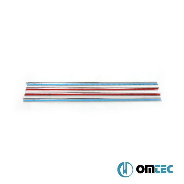 Cam Çıtası 4 Prç. Paslanmaz Çelik (Parlak) - Renault Megane - HB 5D II - (2002 - 2009)