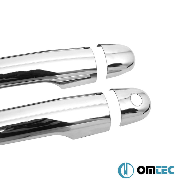 Kapı Kolu 4 Kapı 8 Prç. (H1) Paslanmaz Çelik (Parlak) - Renault Clio - SW BR - (2006 - 2012)