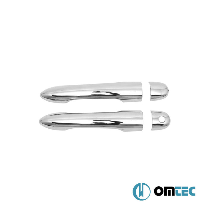 Kapı Kolu 2 Kapı 4 Prç. (H1) Paslanmaz Çelik (Parlak) - Renault Clio - HB 3D BR - (2006 - 2012)