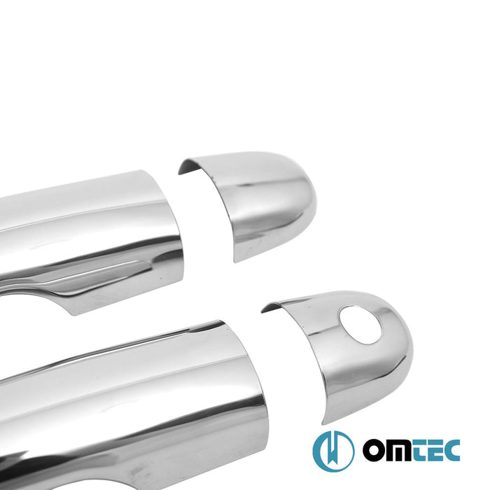 Kapı Kolu 2 Kapı 4 Prç. (H1) Paslanmaz Çelik (Parlak) - Renault Clio - HB 3D BR - (2006 - 2012)