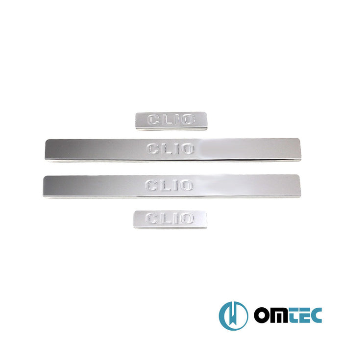 Line Kapı Eşiği 4 Prç. Paslanmaz Çelik (Parlak) - Renault Clio - SW BR - (2006 - 2012)