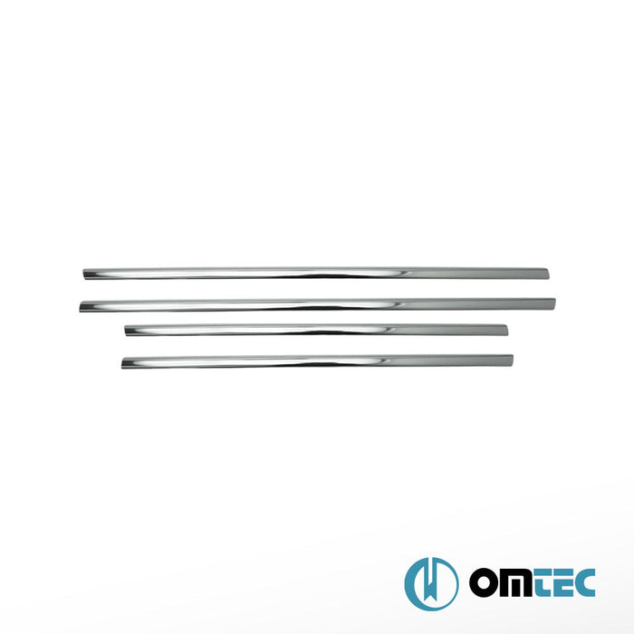 Cam Çıtası 4 Prç. Paslanmaz Çelik (Parlak) - Renault Clio - HB 5D BR - (2006 - 2012)