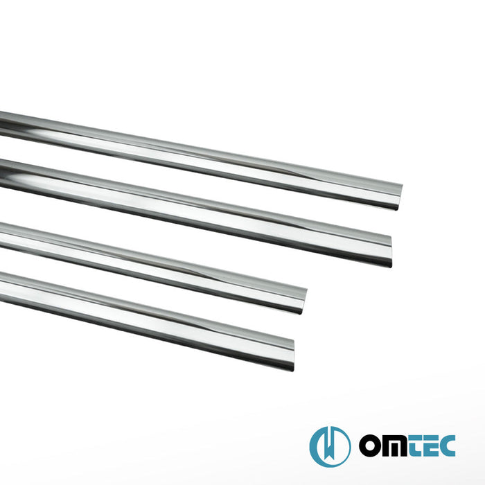 Cam Çıtası 4 Prç. Paslanmaz Çelik (Parlak) - Renault Clio - HB 5D BR - (2006 - 2012)