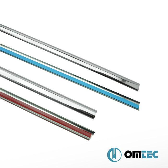 Cam Çıtası 4 Prç. Paslanmaz Çelik (Parlak) - Renault Clio - HB 5D BR - (2006 - 2012)