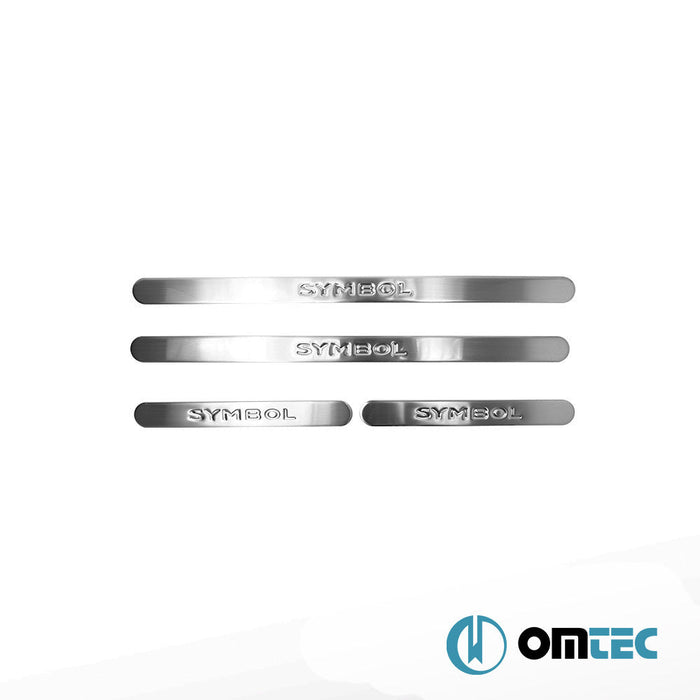 Line Kapı Eşiği 4 Prç. Paslanmaz Çelik (Parlak) - Renault Symbol - SD II - (2009 - 2013)