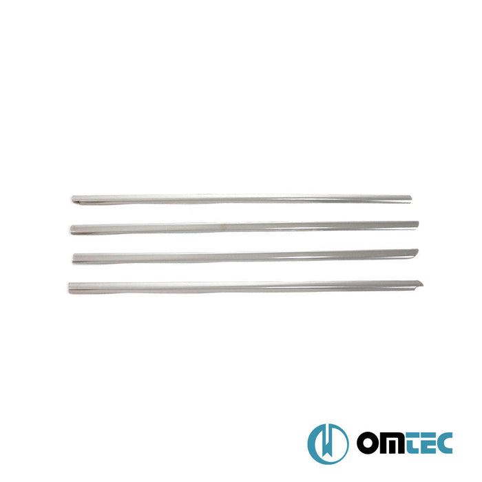 Cam Çıtası 4 Prç. Paslanmaz Çelik (Parlak) - Renault Symbol - SD II - (2009 - 2013)