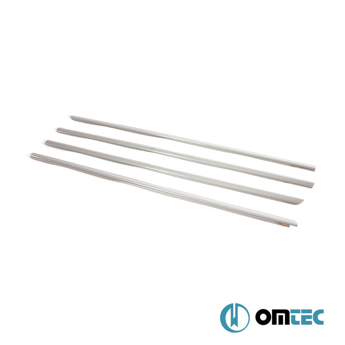 Cam Çıtası 4 Prç. Paslanmaz Çelik (Parlak) - Renault Symbol - SD II - (2009 - 2013)