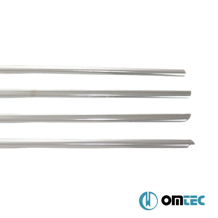 Cam Çıtası 4 Prç. Paslanmaz Çelik (Parlak) - Renault Symbol - SD II - (2009 - 2013)