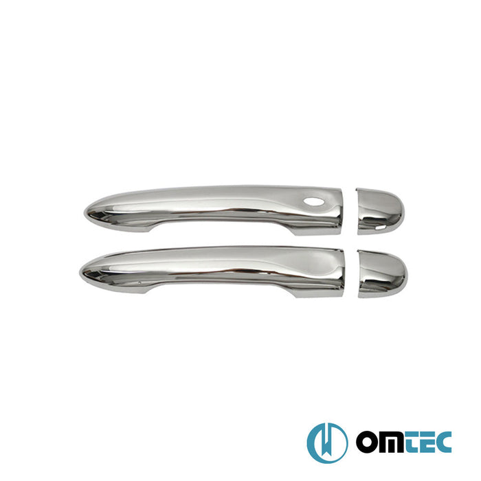 Kapı Kolu 2 Kapı 4 Prç. (S1) Paslanmaz Çelik (Parlak) (Keyless) - Renault Megane - CV III - (2009 - 2016)