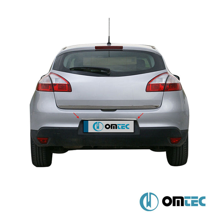 Bagaj Çıtası (Plaka Üstü) Paslanmaz Çelik (Parlak) - Renault Megane - SW III - (2009 - 2016)