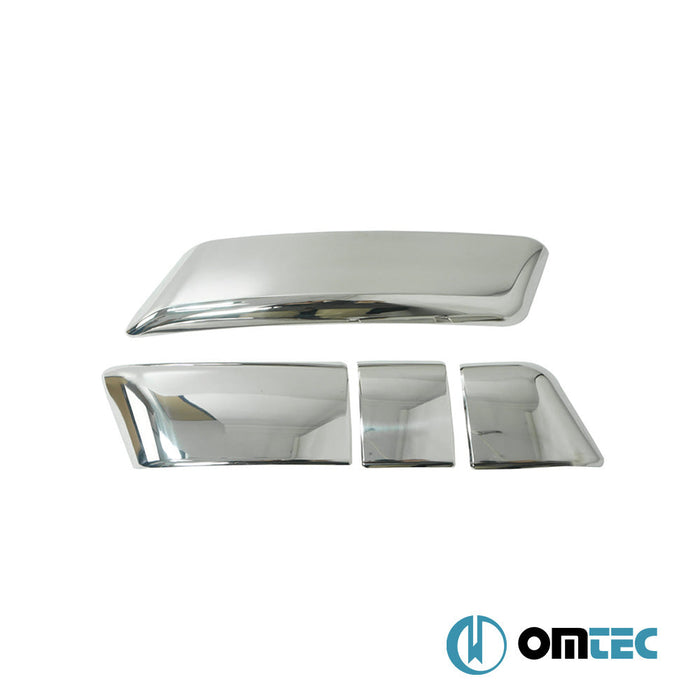 Ön Tampon Kaşı 4 Prç. P.Çelik (Parlak) - Renault Megane - SW III PRE - FL - (2009 - 2012)