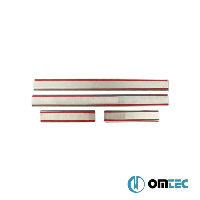 Line Kapı Eşiği 4 Prç. Paslanmaz Çelik (Parlak) - Renault Megane - SW III - (2009 - 2016)