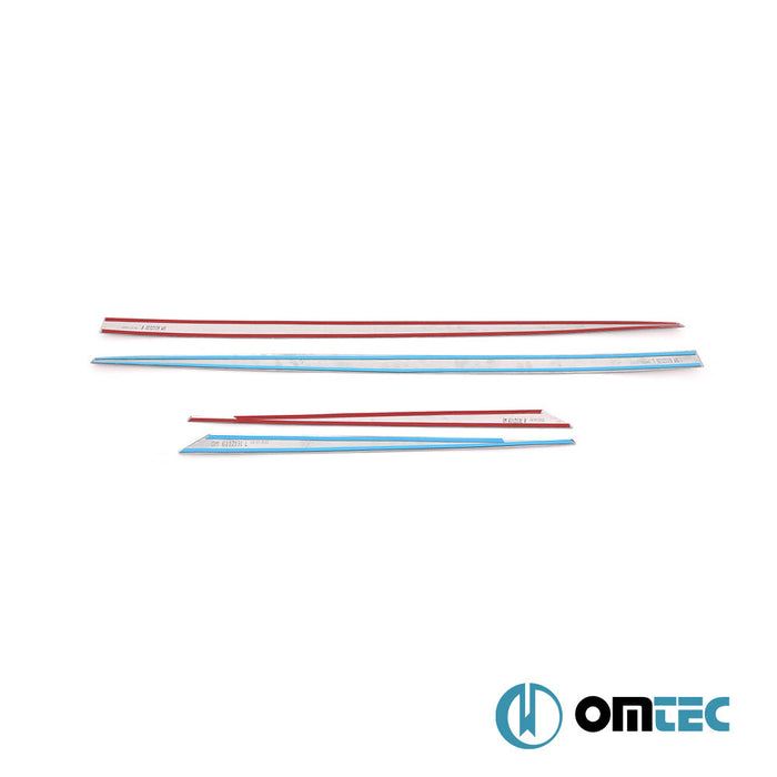 Yan Kapı Çıtası 4 Prç. Paslanmaz Çelik (Parlak) - Renault Megane - SW III FL - (2012 - 2016)