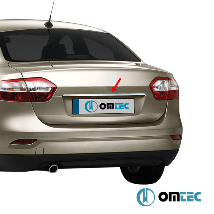 Bagaj Çıtası (Plaka Üstü) Paslanmaz Çelik (Parlak) - Renault Fluence - SD I PRE - FL - (2010 - 2013)