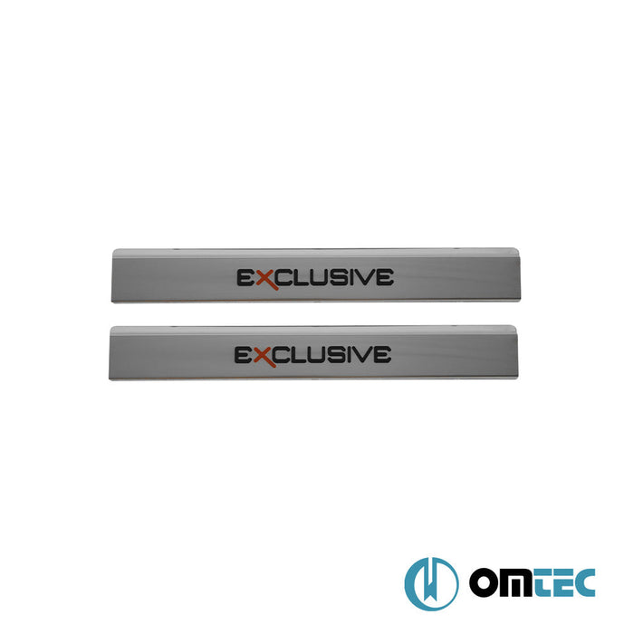 Exclusive Kapı Eşiği 2 Prç. Paslanmaz Çelik (Parlak) - Renault Fluence - SD I - (2010 - 2015)