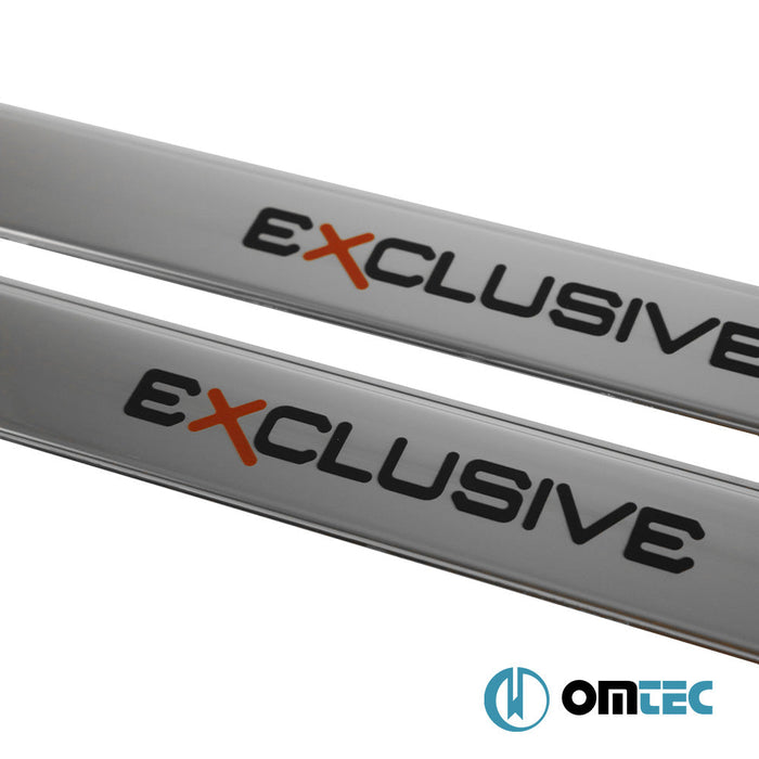 Exclusive Kapı Eşiği 2 Prç. Paslanmaz Çelik (Parlak) - Renault Fluence - SD I - (2010 - 2015)