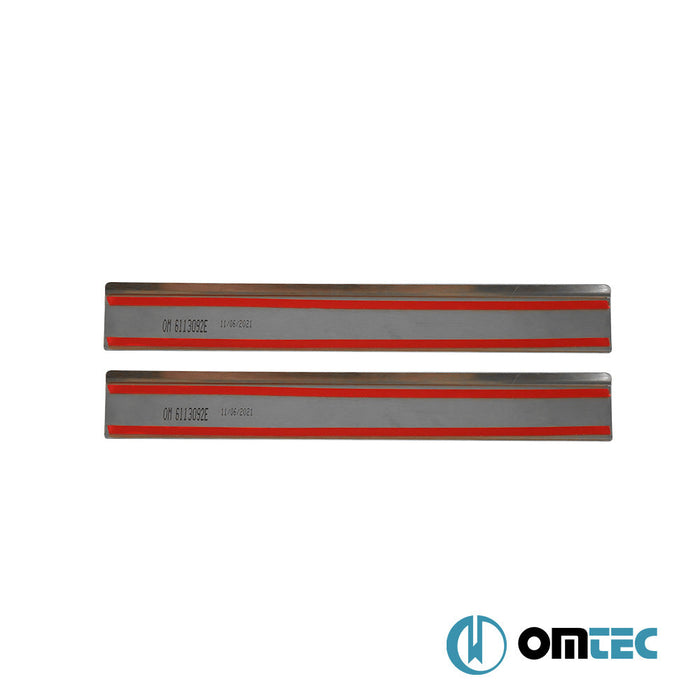 Exclusive Kapı Eşiği 2 Prç. Paslanmaz Çelik (Parlak) - Renault Fluence - SD I - (2010 - 2015)