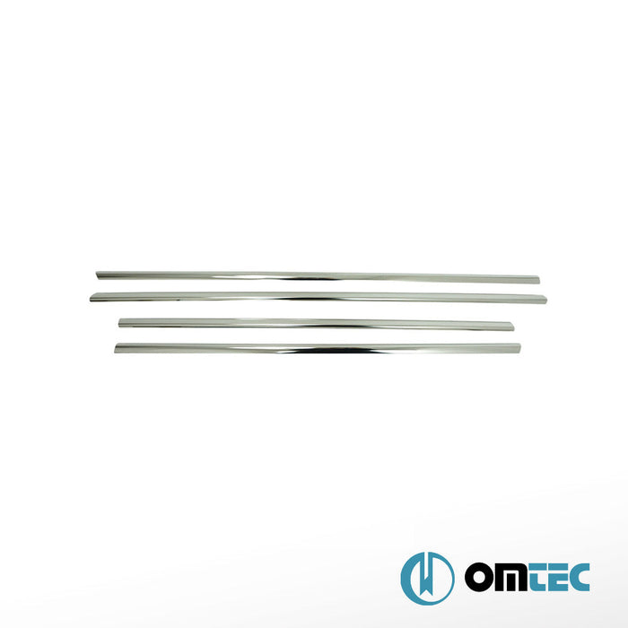 Cam Çıtası 4 Prç. Paslanmaz Çelik (Parlak) - Renault Fluence - SD I - (2010 - 2015)