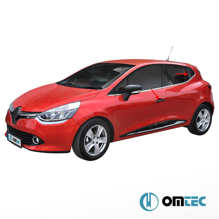 Kapı Kolu 4 Kapı 6 Prç. (H1) (Karbon) - Renault Clio - HB 5D BH - (2012 - 2018)