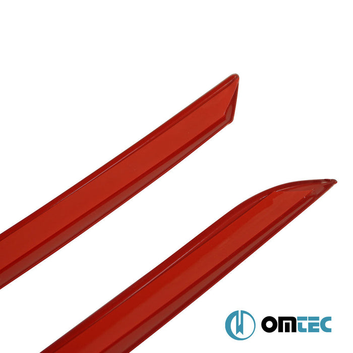 Ön Panjur 2 Prç. P.Çelik (Parlak). (Kırmızı) - Renault Clio - SW BH PRE - FL - (2012 - 2016)