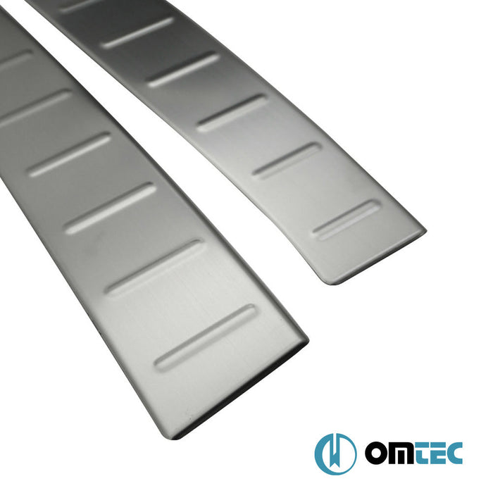 Arka Tampon Eşiği 2 Prç Paslanmaz Çelik (Taşlı) - Renault Clio - HB 5D BH - (2012 - 2018)