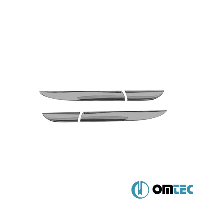 Stop Alt Çıtası 4 Prç. Paslanmaz (Siyah) - Renault Clio - HB 5D BH - (2012 - 2018)