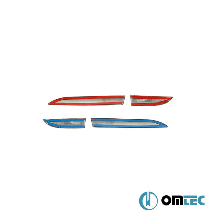 Stop Alt Çıtası 4 Prç. Paslanmaz (Siyah) - Renault Clio - HB 5D BH - (2012 - 2018)