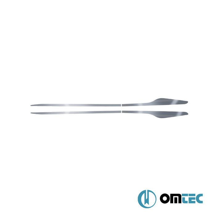 Yan Kapı Çıtası 4 Prç. Paslanmaz Çelik (Parlak) - Renault Clio - HB 5D BH - (2012 - 2018)