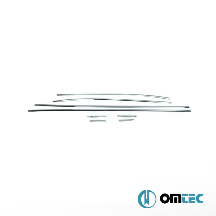 Cam Çıtası 8 Prç. Paslanmaz Çelik (Parlak) - Renault Clio - HB 5D BH - (2012 - 2018)