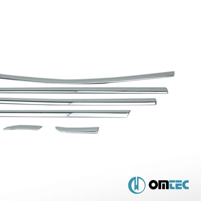 Cam Çıtası 8 Prç. Paslanmaz Çelik (Parlak) - Renault Clio - HB 5D BH - (2012 - 2018)