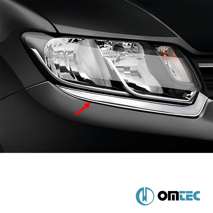 Far Alt Çıta 2 Prç. Paslanmaz (Parlak) - Renault Symbol - SD III PRE - FL - (2013 - 2017)