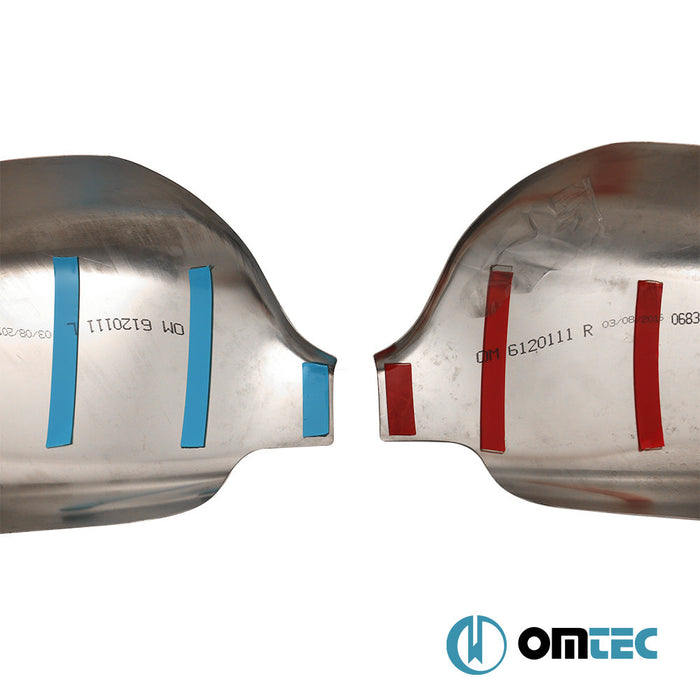 Ayna Kapağı 2 Prç. Paslanmaz Çelik (Parlak) - Renault Kangoo - MVN KC FL - (2004 - 2007)