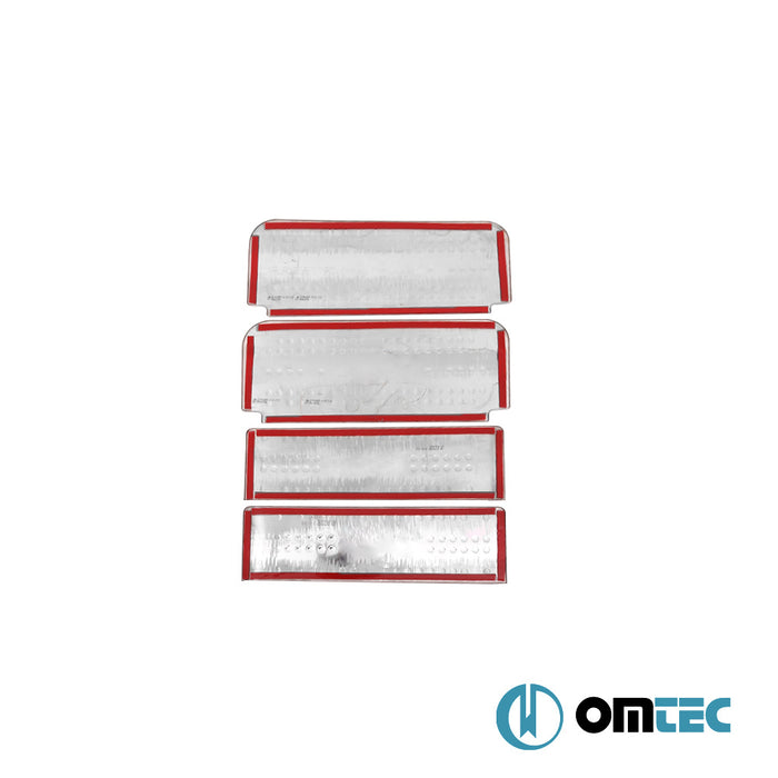 Line Kapı Eşiği 4 Prç. Paslanmaz Çelik (Parlak) - Renault Trafic - VAN X83 - (2001 - 2014)