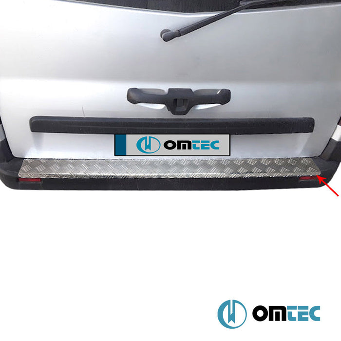 Arka Tampon Eşiği (Gri Eloksallı) Alu. - Opel Vivaro - VAN X83 - (2001 - 2014)