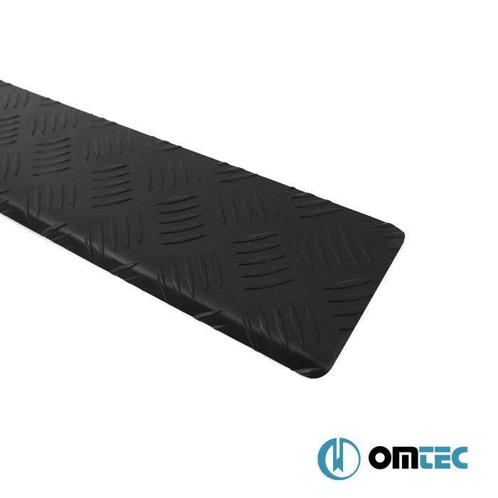 Arka Tampon Eşiği (Siyah Eloksallı) Alu. - Nissan Primastar - VAN X83 - (2001 - 2014)